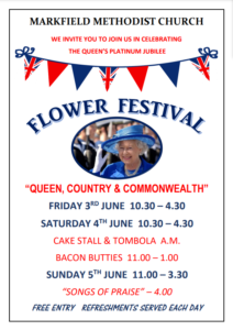Markfield Flower Festival 3rd to 5th June 2022