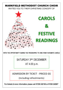 Markfield Choir Christmas Carols 3rd December 2022